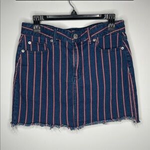 American Eagle striped mini skirt